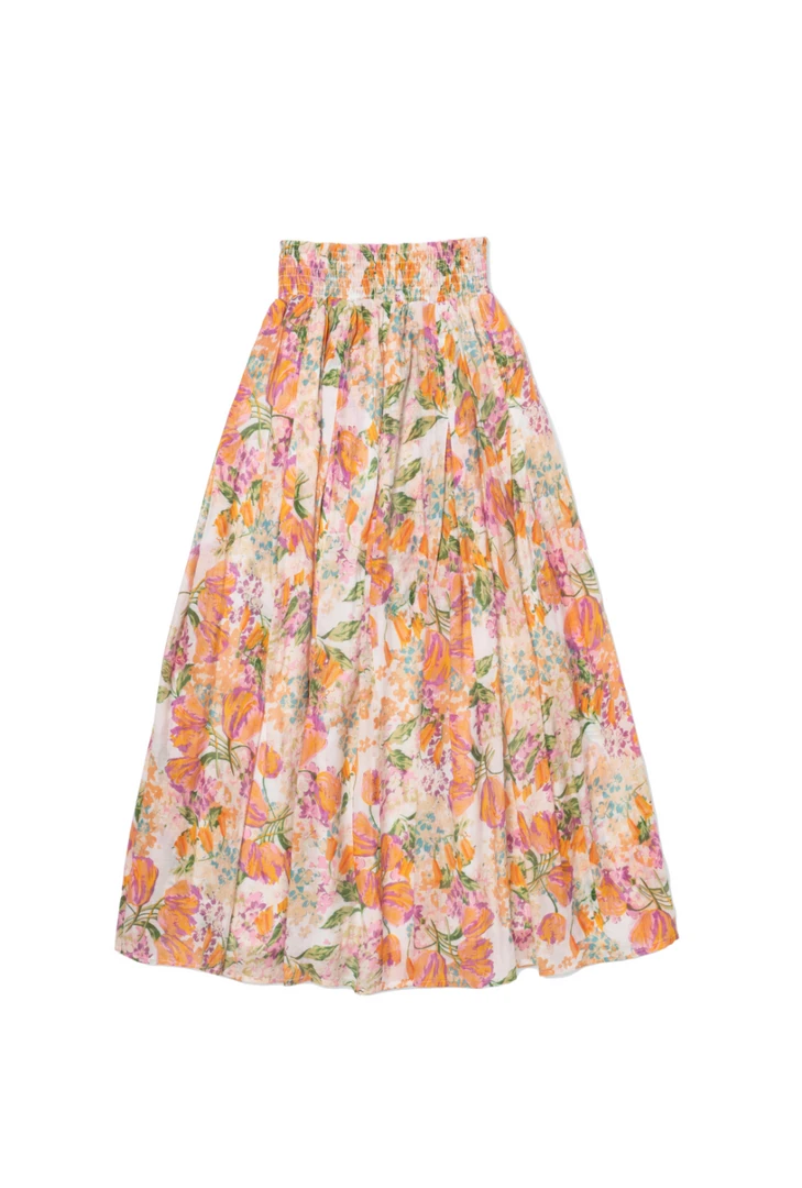BURU White Label Clothing Smocked Waist MAXI Skirt - Floral 3 BURU White Label Clothing Smocked Waist MAXI Skirt - Floral