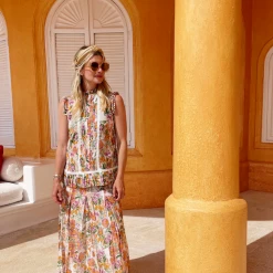 BURU White Label Clothing Smocked Waist MAXI Skirt - Floral 15 BURU White Label Clothing Smocked Waist MAXI Skirt - Floral