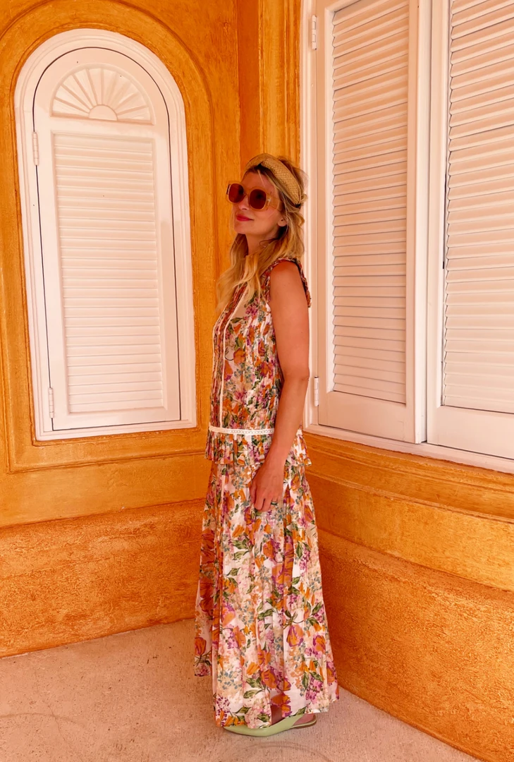 BURU White Label Clothing Smocked Waist MAXI Skirt - Floral 5 BURU White Label Clothing Smocked Waist MAXI Skirt - Floral