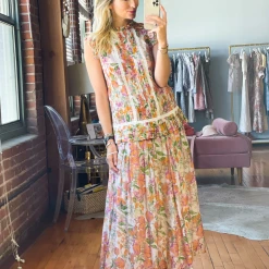 BURU White Label Clothing Smocked Waist MAXI Skirt - Floral 18 BURU White Label Clothing Smocked Waist MAXI Skirt - Floral