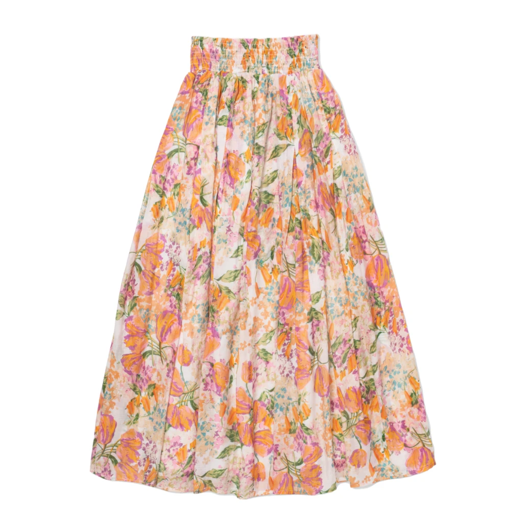 BURU White Label Clothing Smocked Waist MAXI Skirt - Floral 14 BURU White Label Clothing Smocked Waist MAXI Skirt - Floral