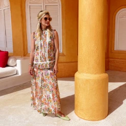 BURU White Label Clothing Smocked Waist MAXI Skirt - Floral 20 BURU White Label Clothing Smocked Waist MAXI Skirt - Floral