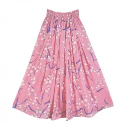 BURU White Label Smocked Waist MIDI Skirt - Pink Lily Of The Valley Clothing 41 BURU White Label Smocked Waist MIDI Skirt - Pink Lily Of The Valley Clothing