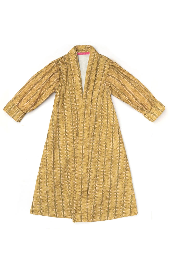 BURU Pink Label Swing Coat Knee Length - Chartreuse Cotton Twill- PRE-SALE Clothing 3 BURU Pink Label Swing Coat Knee Length - Chartreuse Cotton Twill- PRE-SALE Clothing