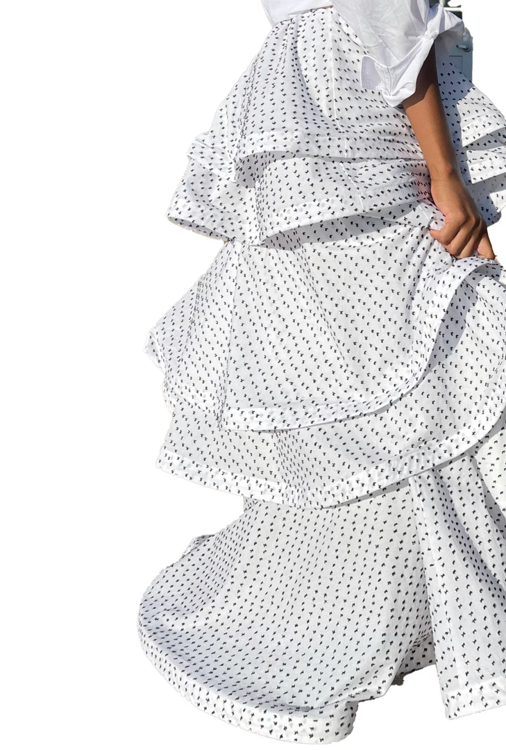 BURU Pink Label Clothing Pink Label Teagan - White & Black Swiss Dot - PRE-SALE 4 BURU Pink Label Clothing Pink Label Teagan - White & Black Swiss Dot - PRE-SALE