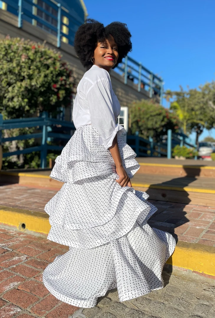 BURU Pink Label Clothing Pink Label Teagan - White & Black Swiss Dot - PRE-SALE 3 BURU Pink Label Clothing Pink Label Teagan - White & Black Swiss Dot - PRE-SALE