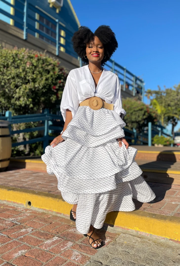 BURU Pink Label Clothing Pink Label Teagan - White & Black Swiss Dot - PRE-SALE 6 BURU Pink Label Clothing Pink Label Teagan - White & Black Swiss Dot - PRE-SALE