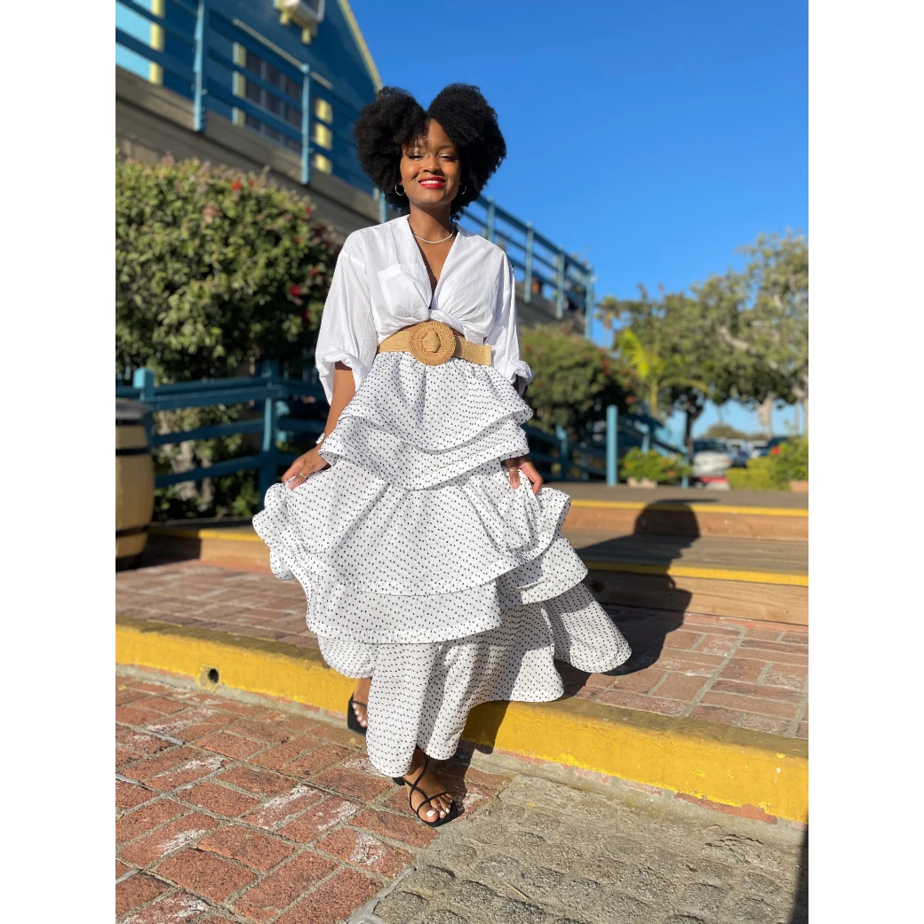 BURU Pink Label Clothing Pink Label Teagan - White & Black Swiss Dot - PRE-SALE 13 BURU Pink Label Clothing Pink Label Teagan - White & Black Swiss Dot - PRE-SALE