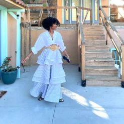 BURU Pink Label Clothing Pink Label Teagan - White & Black Swiss Dot - PRE-SALE 32 BURU Pink Label Clothing Pink Label Teagan - White & Black Swiss Dot - PRE-SALE