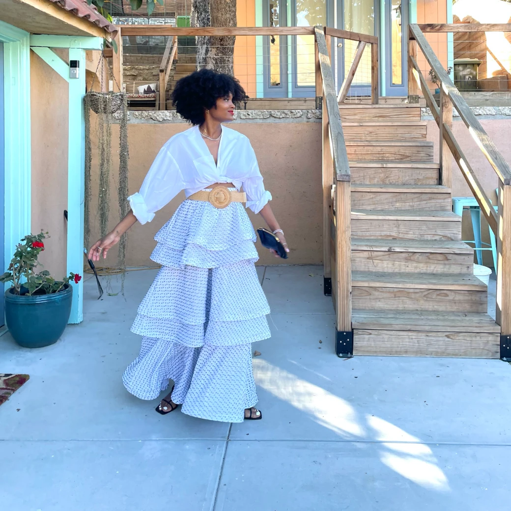 BURU Pink Label Clothing Pink Label Teagan - White & Black Swiss Dot - PRE-SALE 17 BURU Pink Label Clothing Pink Label Teagan - White & Black Swiss Dot - PRE-SALE