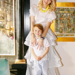 BURU Pink Label Clothing Pink Label Teagan - White & Black Swiss Dot - PRE-SALE 22 BURU Pink Label Clothing Pink Label Teagan - White & Black Swiss Dot - PRE-SALE