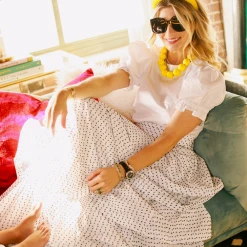 BURU Pink Label Clothing Pink Label Teagan - White & Black Swiss Dot - PRE-SALE 23 BURU Pink Label Clothing Pink Label Teagan - White & Black Swiss Dot - PRE-SALE