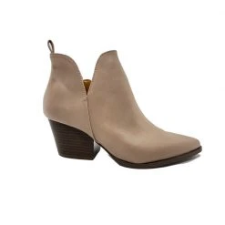 Buru Accessories Classic Ankle Booties- Taupe - Final Sale