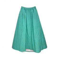 BURU Pink Label BURU X TSCS Everyday Skirt - Aqua & Lime Gingham