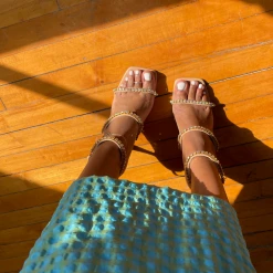 BURU Pink Label BURU X TSCS Everyday Skirt - Aqua & Lime Gingham