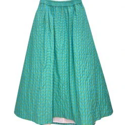BURU Pink Label BURU X TSCS Everyday Skirt - Aqua & Lime Gingham