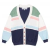 BURU White Label Clothing Tennis Cardigan - Navy Colorblock 1 BURU White Label Clothing Tennis Cardigan - Navy Colorblock