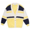 BURU White Label Tennis Cardigan - Yellow Colorblock Clothing