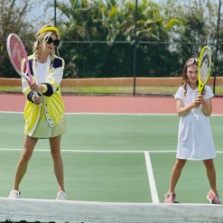 BURU White Label Tennis Cardigan - Yellow Colorblock Clothing 21 BURU White Label Tennis Cardigan - Yellow Colorblock Clothing