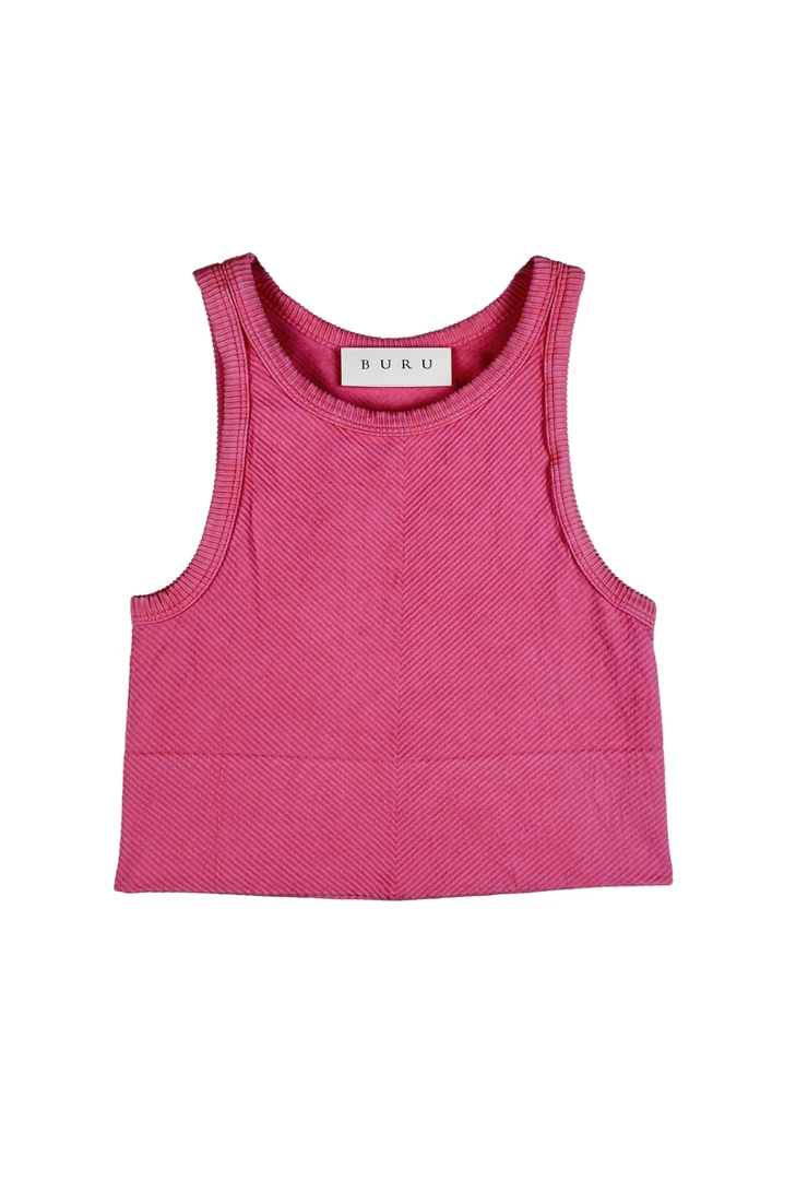 Buru Clothing Tennis Top - Bubblegum 3 Buru Clothing Tennis Top - Bubblegum
