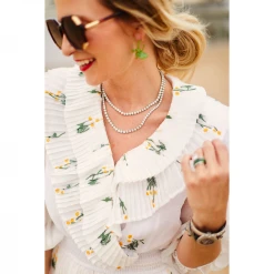 BURU White Label Clothing The Blanche Dress Midi - White Daisy