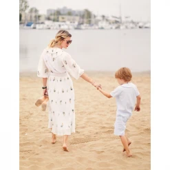 BURU White Label Clothing The Blanche Dress Midi - White Daisy