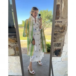 BURU White Label Clothing The Blanche Dress Midi - White Daisy