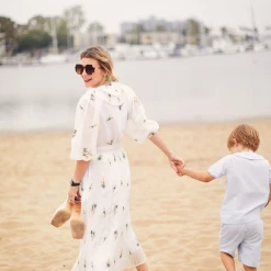 BURU White Label Clothing The Blanche Dress Midi - White Daisy