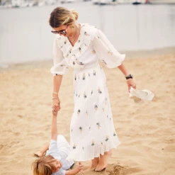 BURU White Label Clothing The Blanche Dress Midi - White Daisy