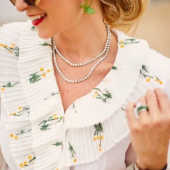 BURU White Label Clothing The Blanche Dress Midi - White Daisy