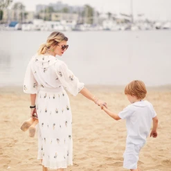 BURU White Label Clothing The Blanche Dress Midi - White Daisy