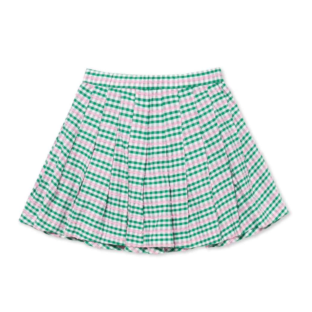 BURU White Label The Classic Pleated Tennis Skirt - Green & Pink Plaid 16 BURU White Label The Classic Pleated Tennis Skirt - Green & Pink Plaid