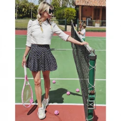 BURU White Label The Classic Pleated Tennis Skirt - Navy Bows Clothing 21 BURU White Label The Classic Pleated Tennis Skirt - Navy Bows Clothing