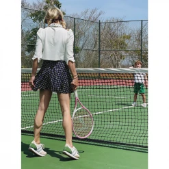 BURU White Label The Classic Pleated Tennis Skirt - Navy Bows Clothing 22 BURU White Label The Classic Pleated Tennis Skirt - Navy Bows Clothing
