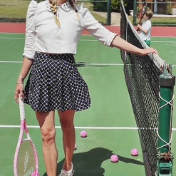 BURU White Label The Classic Pleated Tennis Skirt - Navy Bows Clothing 17 BURU White Label The Classic Pleated Tennis Skirt - Navy Bows Clothing