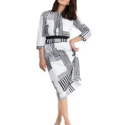 BURU White Label Clothing The Day Dress - Black And White - Final Sale