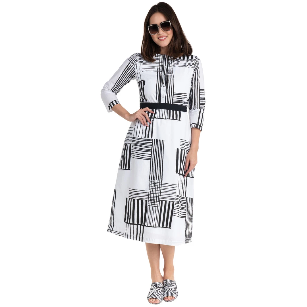 BURU White Label Clothing The Day Dress - Black And White - Final Sale 16 BURU White Label Clothing The Day Dress - Black And White - Final Sale