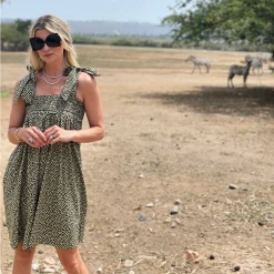 BURU White Label Tie Top MINI Dress - Yellow Rose