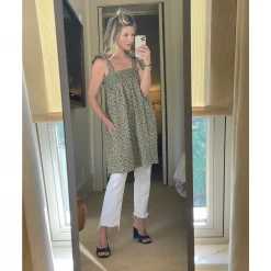 BURU White Label Tie Top MINI Dress - Yellow Rose