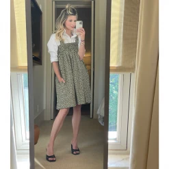 BURU White Label Tie Top MINI Dress - Yellow Rose