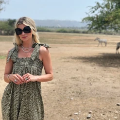 BURU White Label Tie Top MINI Dress - Yellow Rose