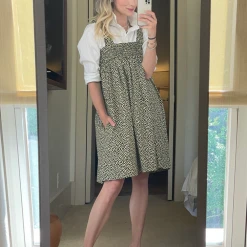 BURU White Label Tie Top MINI Dress - Yellow Rose