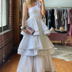 BURU White Label Tie Top One Shoulder Swimsuit - White 15 BURU White Label Tie Top One Shoulder Swimsuit - White