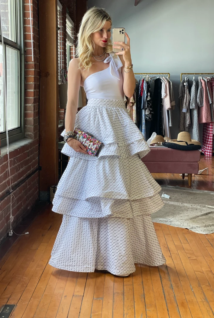 BURU White Label Tie Top One Shoulder Swimsuit - White 6 BURU White Label Tie Top One Shoulder Swimsuit - White