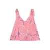 BURU White Label Tie Top Tank - Pink Lily Of The Valley