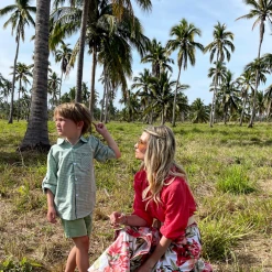 BURU Pink Label Bow Blouse - Coral