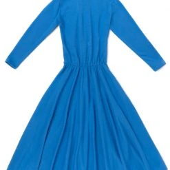 BURU White Label Side Zip Turtleneck Dress - Blue Clothing
