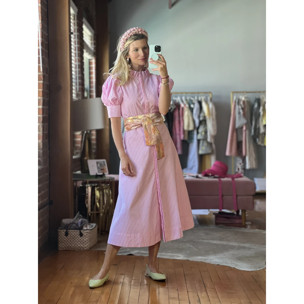 BURU Accessories Tweed & Pearl Puff Headband - Pink 12 BURU Accessories Tweed & Pearl Puff Headband - Pink