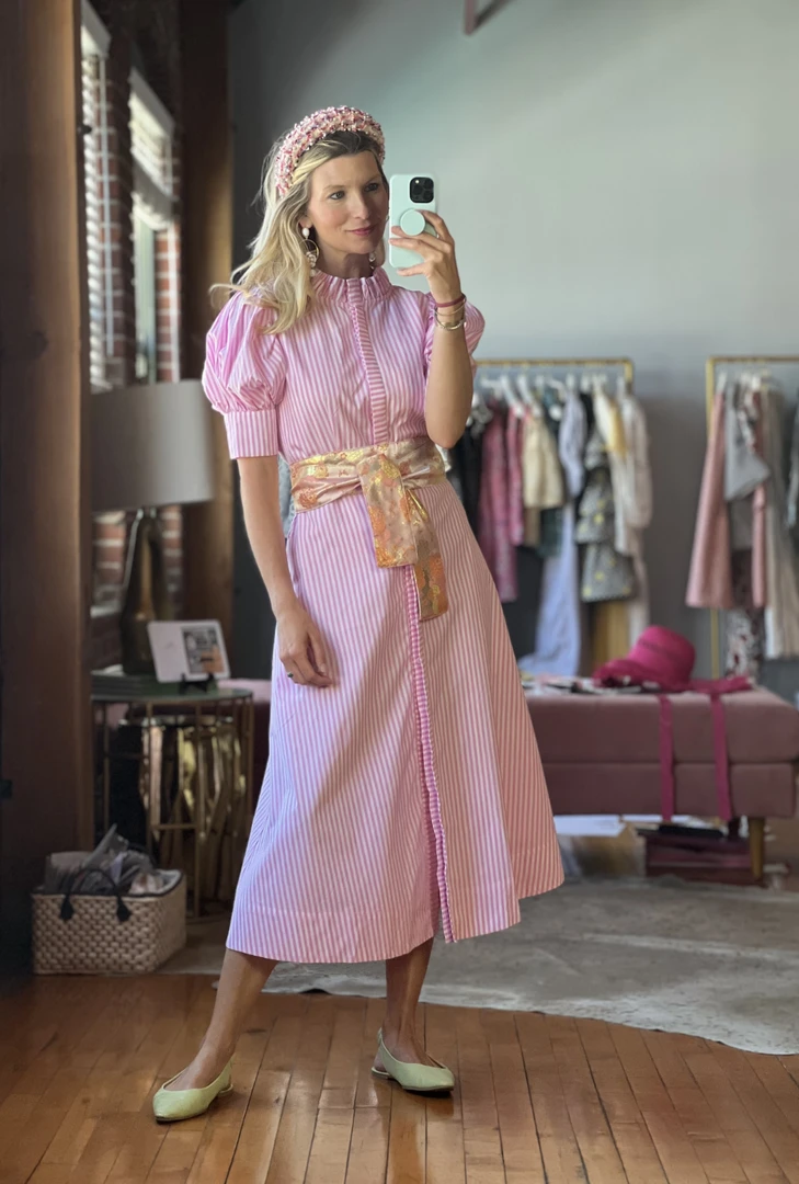 BURU Accessories Tweed & Pearl Puff Headband - Pink 8 BURU Accessories Tweed & Pearl Puff Headband - Pink