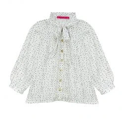 BURU Pink Label Clothing BURU X VAL Bow Blouse - Spots